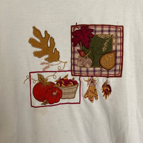 Bobbie Brown Embroidered Fall Sweatshirt 22/24W - Picture 3 of 10